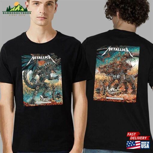 Metallicas Sofi Stadiums Los Angeless Unisex T-Shirt Ca Augusts Tour 2023 Shirt American Rock Band Tee Hoodie Sweatshirt