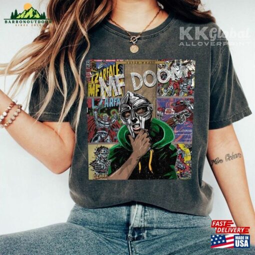 Mf Doom Music Shirt Y2k 90S Merch Vintage Album Super What Tour 2023 Graphic Tee Sweatshirt T-Shirt Unisex