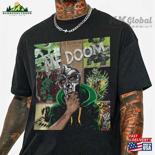 Mf Doom Music Shirt Y2k 90S Merch Vintage Album Take Me To Your Leader Tour 2023 Graphic Tee Sweatshirt T-Shirt Unisex