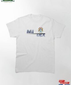 Mi Usa Written Textile Design Classic T-Shirt