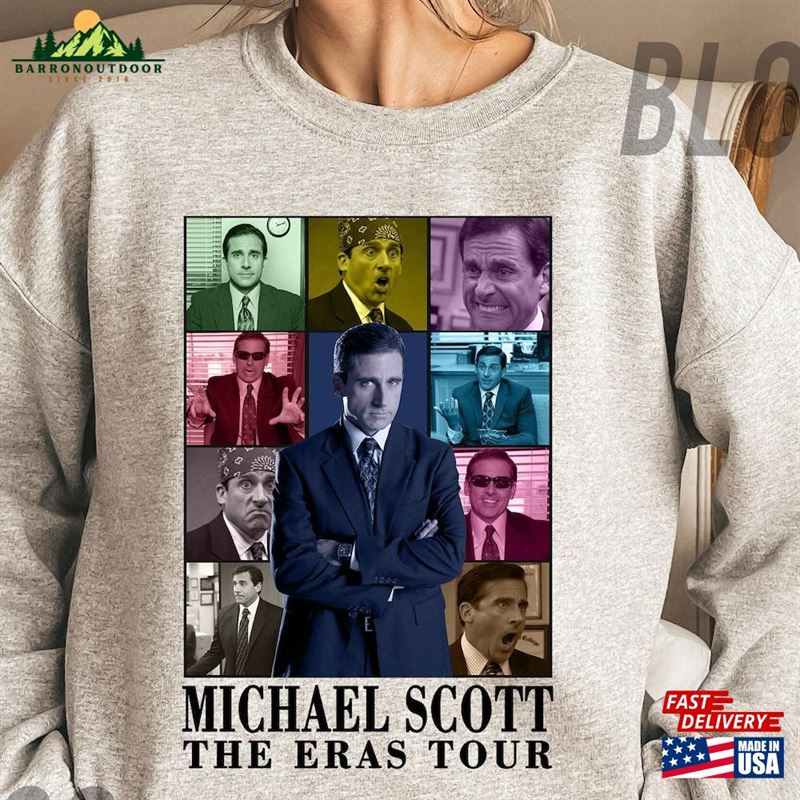 Michael Scott The Eras Tour Shirt Prison Mike Tshirt Office Tv Show Sweatshirt Unisex Michael Scott The Eras Tour Shirt Prison Mike Tshirt Office Tv Show Sweatshirt Unisex