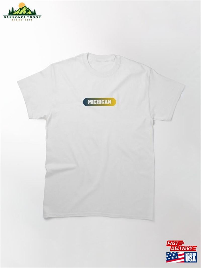 Michigan Retro Gradient Classic T-Shirt Unisex Hoodie Michigan Retro Gradient Classic T-Shirt Unisex Hoodie