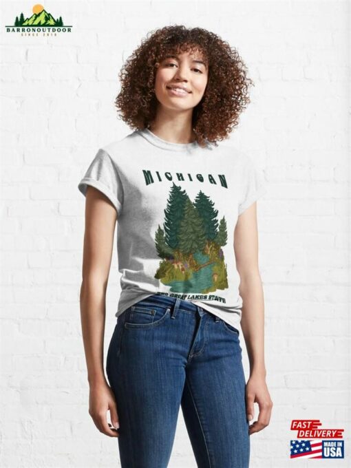 Michigan The Great Lakes State Classic T-Shirt Sweatshirt