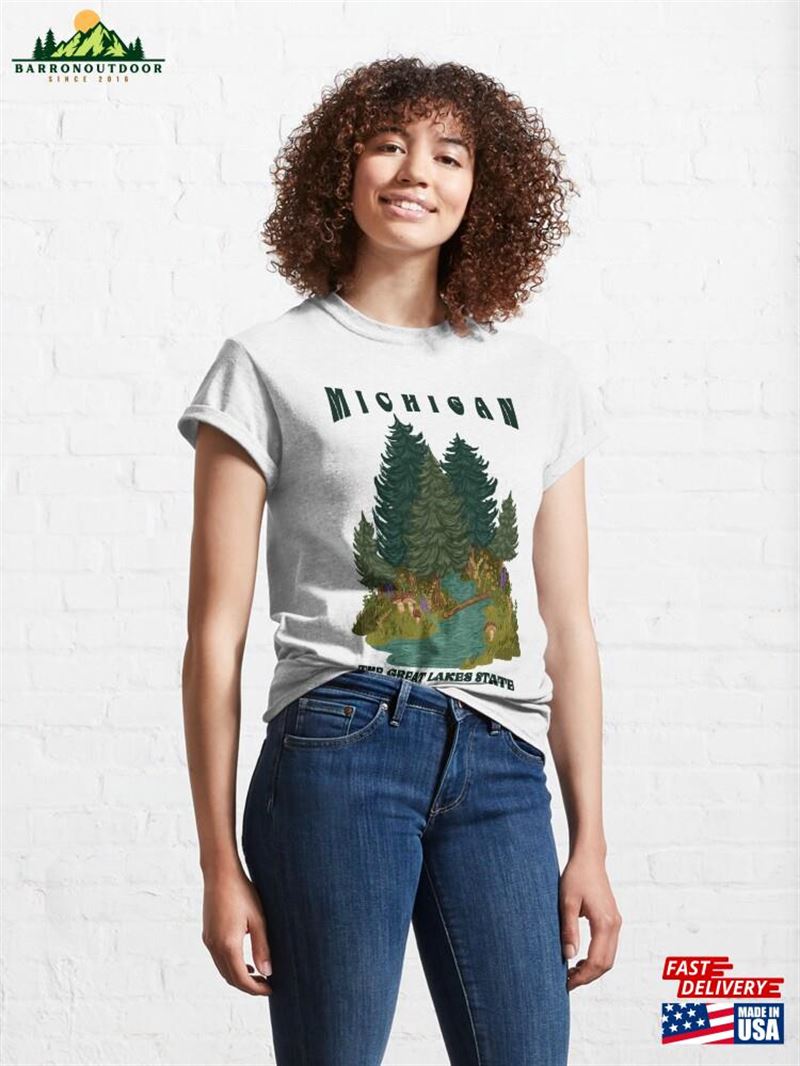 Michigan The Great Lakes State Classic T-Shirt Sweatshirt Michigan The Great Lakes State Classic T-Shirt Sweatshirt