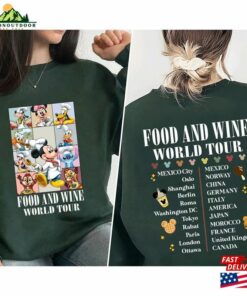 Mickey Chef And Friends Food Wine Festival 2023 World Tour Shirt Disney Epcot Snack Drink Around The Tee Unisex Sweatshirt