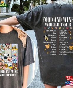 Mickey Chef And Friends Food Wine Festival 2023 World Tour Shirt Disney Epcot Snack Drink Around The Tee Unisex Sweatshirt