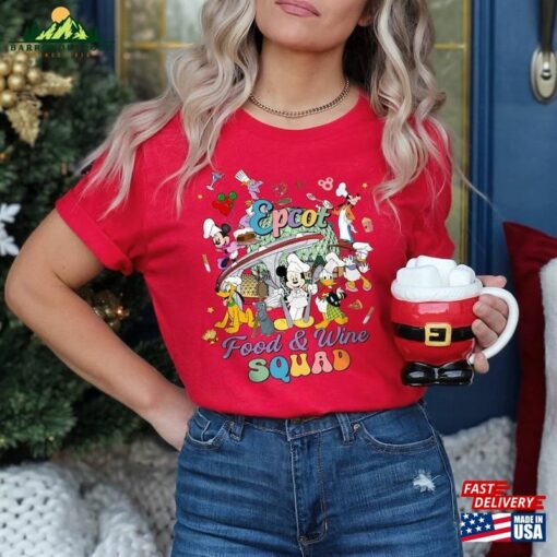 Mickey Friends Figment Remy Epcot Food And Wine Squad Shirt Taste Your Way Around The World Sweatshirt Unisex