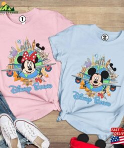 Mickey Minnie Bound Shirts Epcot World Traveler Shirt Family Vacation 2023 Unisex Sweatshirt