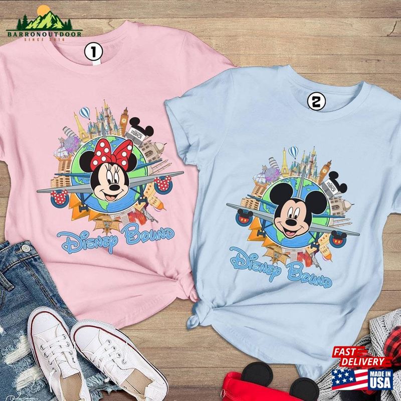 Mickey Minnie Bound Shirts Epcot World Traveler Shirt Family Vacation 2023 Unisex Sweatshirt Mickey Minnie Bound Shirts Epcot World Traveler Shirt Family Vacation 2023 Unisex Sweatshirt