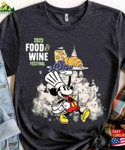 Mickey Mouse Chef Shirt Disney Epcot Center World Tour 1982 Food And Drink Around The Tee Unisex Sweatshirt 1