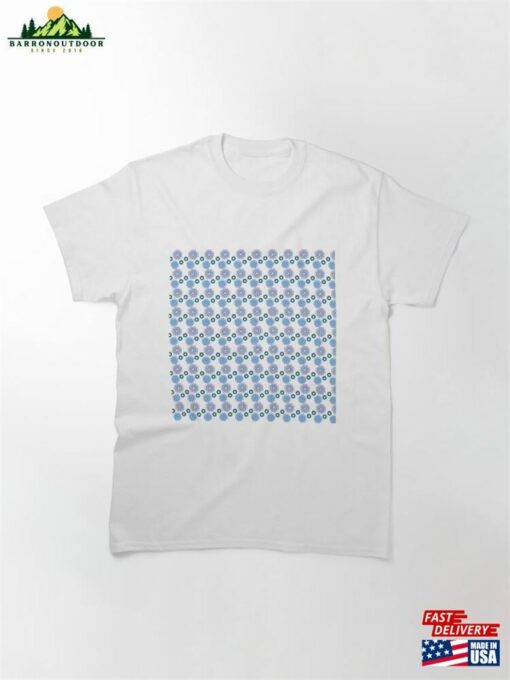 Mid Century Modern Boho Yellow Abstract Retro Pattern Classic T-Shirt Unisex
