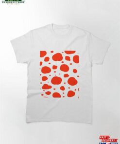 Mid Century Modern Red Black Spots Dalmatian Pattern Classic T-Shirt Unisex