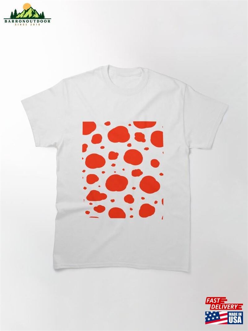 Mid Century Modern Red Black Spots Dalmatian Pattern Classic T-Shirt Unisex Mid Century Modern Red Black Spots Dalmatian Pattern Classic T-Shirt Unisex