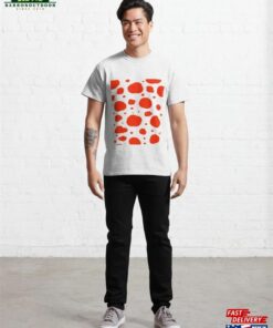Mid Century Modern Red Black Spots Dalmatian Pattern Classic T-Shirt Unisex