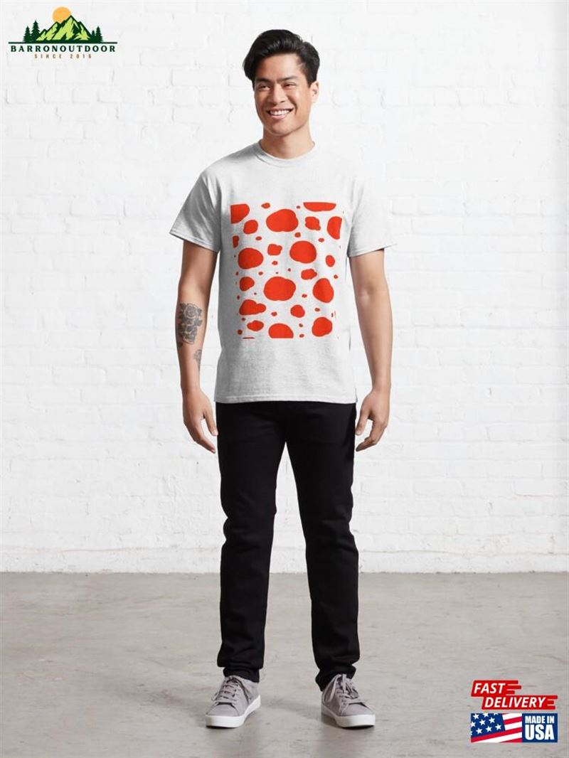 Mid Century Modern Red Black Spots Dalmatian Pattern Classic T-Shirt Unisex Mid Century Modern Red Black Spots Dalmatian Pattern Classic T-Shirt Unisex