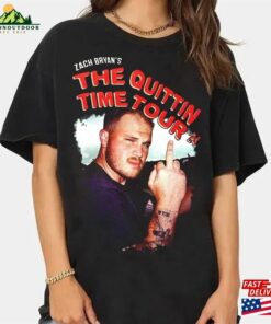 Middle Finger From Zach Shirt The Quittin Time Tour 2024 Bryan Hoodie Unisex