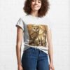 Midnight’s Owl Over Ancient Rooftops Classic T-Shirt Unisex