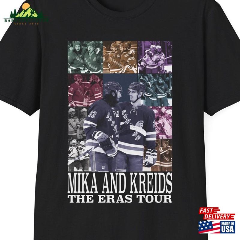 Mika Zibanejad And Chris Kreider The Eras Tour Unisex Softstyle T-Shirt Hockey Nhl Hoodie Mika Zibanejad And Chris Kreider The Eras Tour Unisex Softstyle T-Shirt Hockey Nhl Hoodie