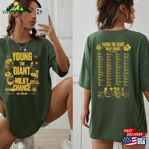 Milky Chance 2023 Young The Giant With Tour Shirt Band Sweatshirt Rock Hoodie Classic Unisex