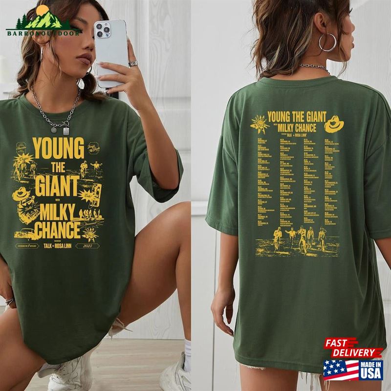 Milky Chance 2023 Young The Giant With Tour Shirt Band Sweatshirt Rock Hoodie Classic Unisex Milky Chance 2023 Young The Giant With Tour Shirt Band Sweatshirt Rock Hoodie Classic Unisex