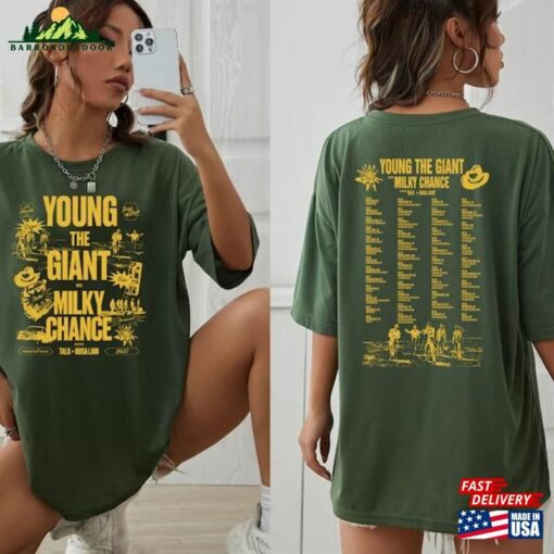 Milky Chance 2023 Young The Giant With Tour Shirt Rock Band Hoodie Summer Tee Sweatshirt