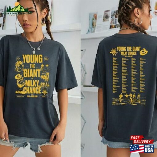 Milky Chance 2023 Young The Giant With Tour Shirt Rock Band Hoodie Summer Tee Sweatshirt