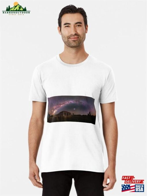 Milky Way And Orion Panorama Premium T-Shirt Sweatshirt
