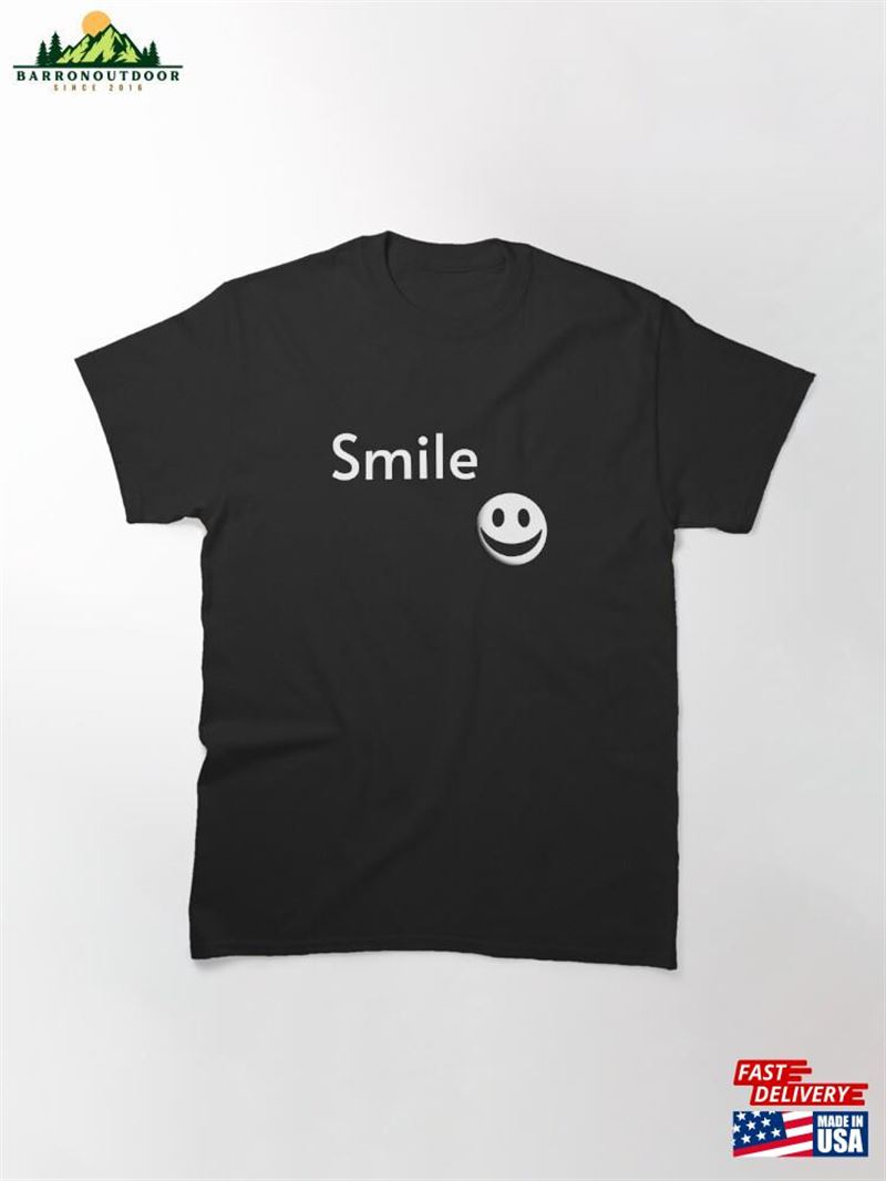 Minimal Design Smile Classic T-Shirt Unisex Hoodie Minimal Design Smile Classic T-Shirt Unisex Hoodie