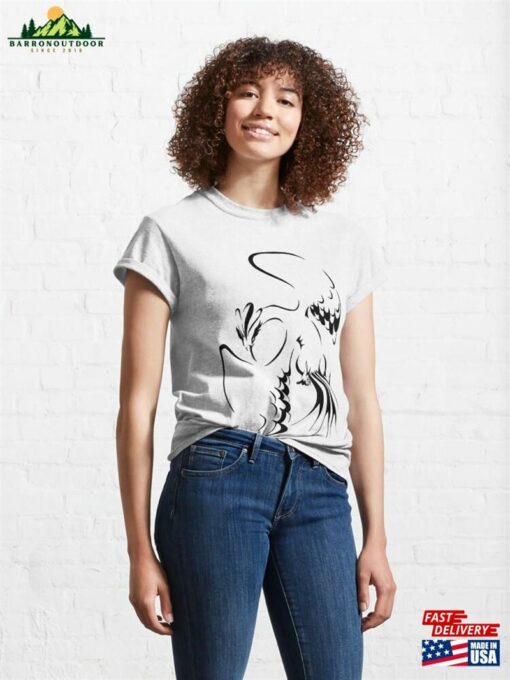 Minimal Phoenix Black Classic T-Shirt Hoodie