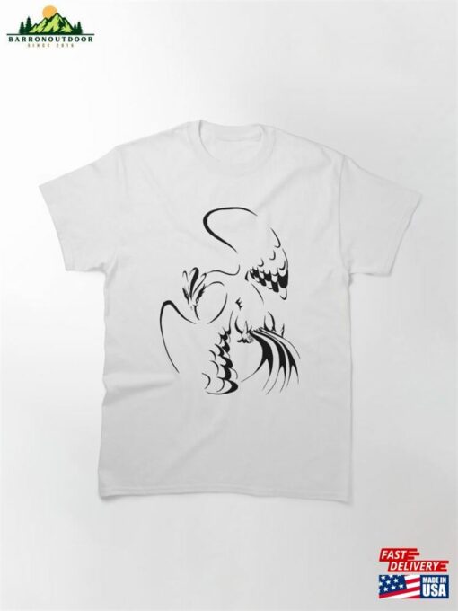 Minimal Phoenix Black Classic T-Shirt Hoodie