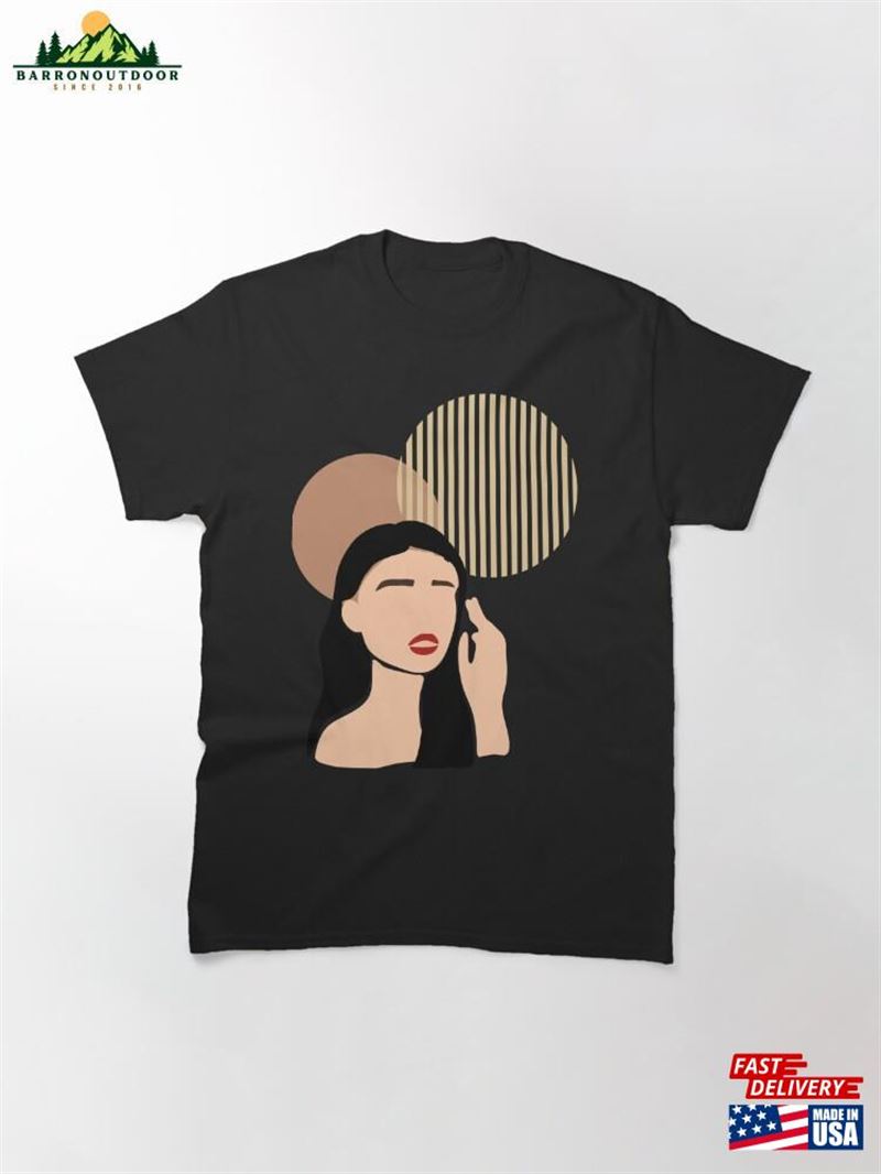 Minimalist Woman Silhouette Classic T-Shirt Sweatshirt Minimalist Woman Silhouette Classic T-Shirt Sweatshirt