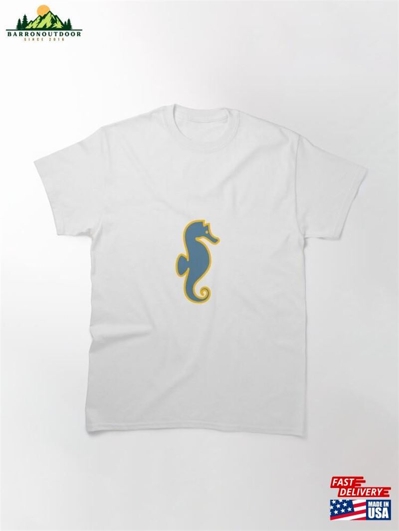 Minimalistic Seahorse Print Classic T-Shirt Unisex Hoodie Minimalistic Seahorse Print Classic T-Shirt Unisex Hoodie