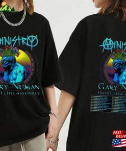 Ministry Spring 2024 Tour With Gary Numan And Front Line Assembly Shirt Band Fan Concert T-Shirt Unisex