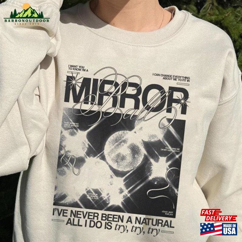 Mirrorball Swift Album Shirt Vintage Aesthetic T-Shirt Classic Unisex Mirrorball Swift Album Shirt Vintage Aesthetic T-Shirt Classic Unisex