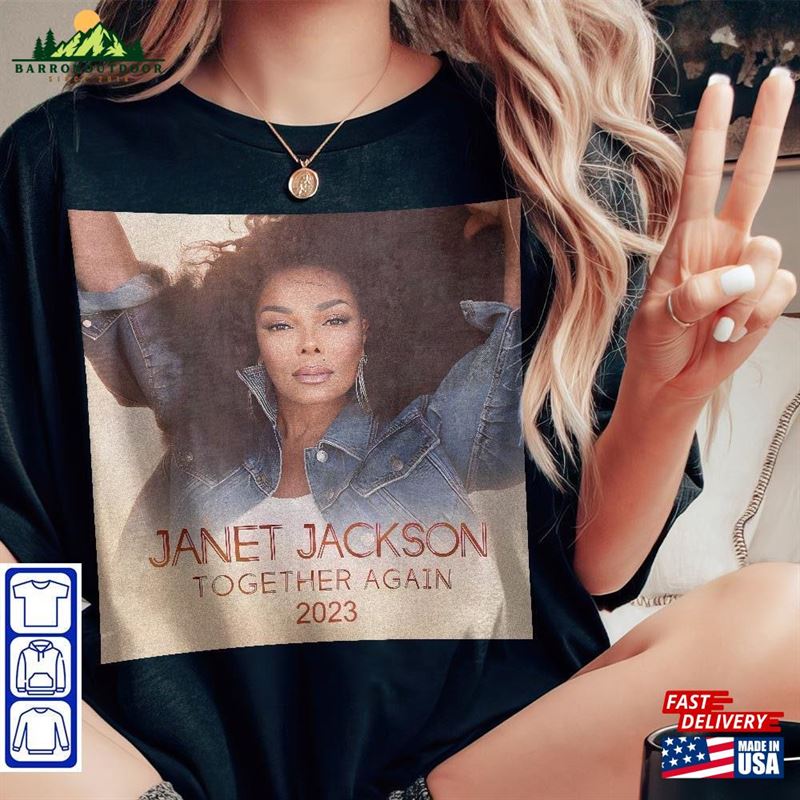 Miss Janet Jackson T-Shirt Together Again Tour 2023 Shirt Vintage Classic Miss Janet Jackson T-Shirt Together Again Tour 2023 Shirt Vintage Classic
