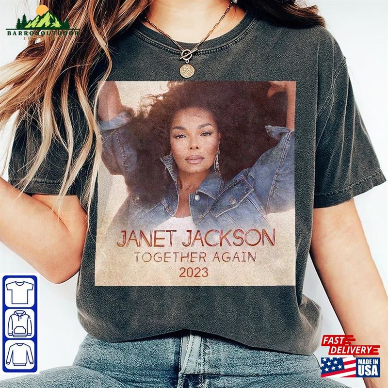 Miss Janet Jackson T-Shirt Together Again Tour 2023 Shirt Vintage Classic Miss Janet Jackson T-Shirt Together Again Tour 2023 Shirt Vintage Classic