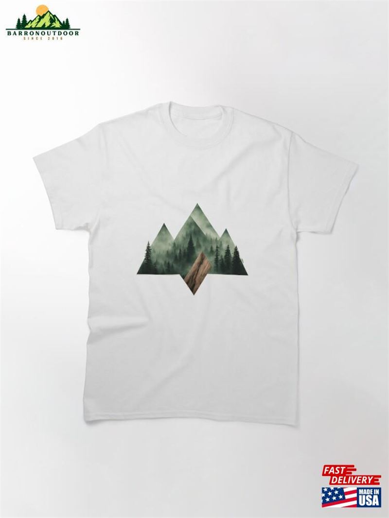 Misty Mountain Triptych Classic T-Shirt Sweatshirt Misty Mountain Triptych Classic T-Shirt Sweatshirt