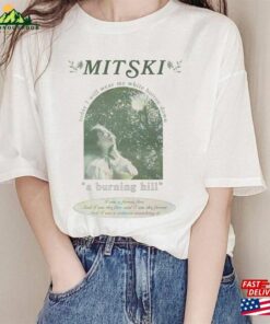 Mit Ski Shirt A Burning Hill T-Shirt Mitski Music Rock Concert Vintage Hoodie