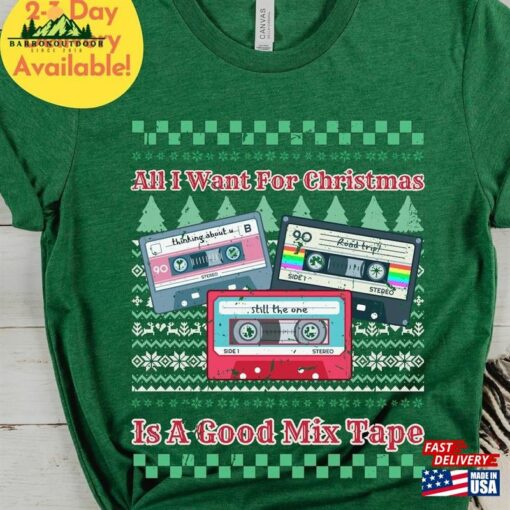 Mix Tape Christmas Shirt Unisex Hoodie