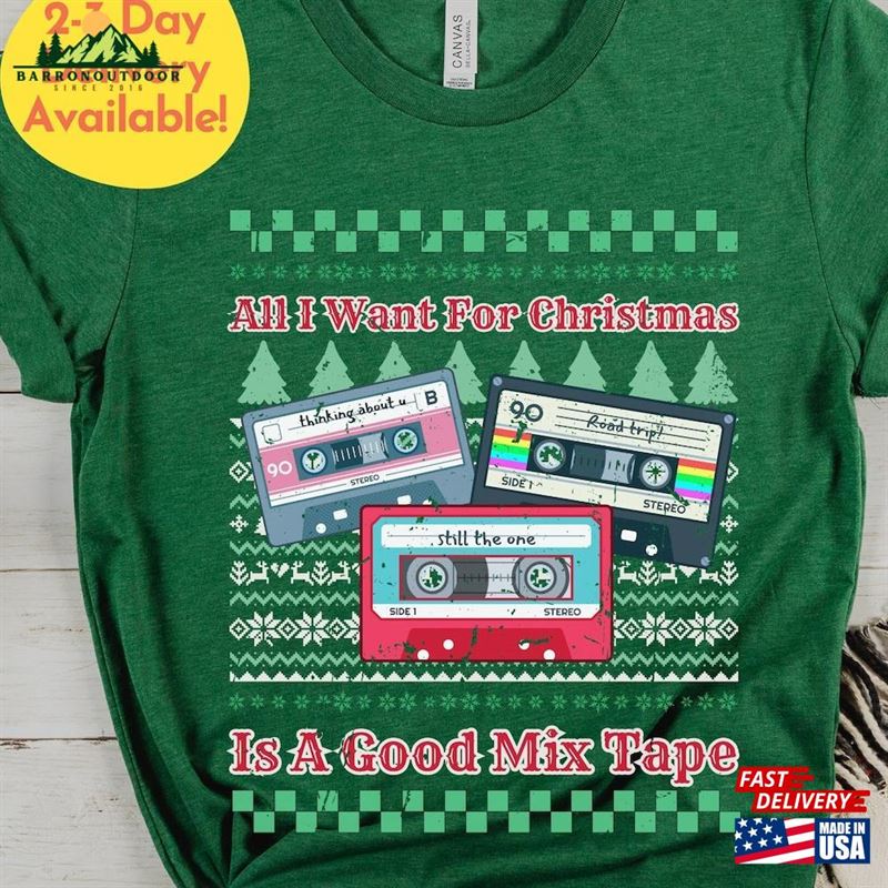 Mix Tape Christmas Shirt Unisex Hoodie Mix Tape Christmas Shirt Unisex Hoodie