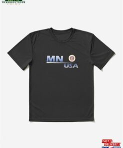 Mn Usa Written Textile Design Active T-Shirt Unisex Sweatshirt