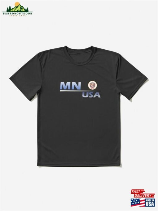 Mn Usa Written Textile Design Active T-Shirt Unisex Sweatshirt