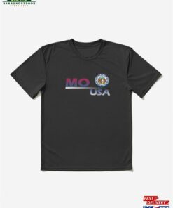 Mo Usa Written Textile Design Active T-Shirt Classic Sweatshirt