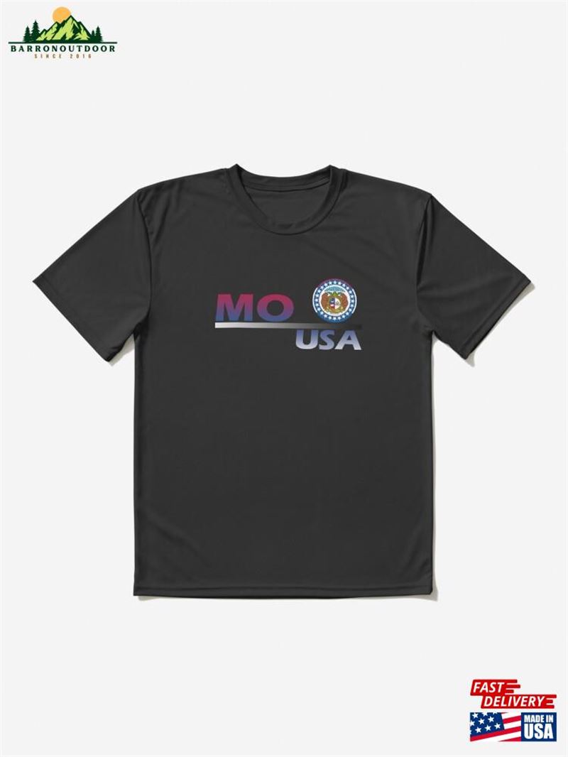 Mo Usa Written Textile Design Active T-Shirt Classic Sweatshirt Mo Usa Written Textile Design Active T-Shirt Classic Sweatshirt