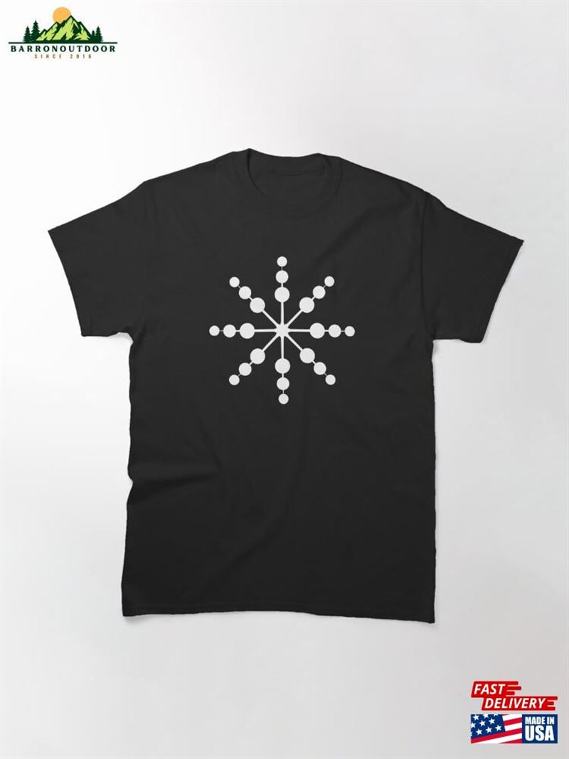 Mod Snowflake Pattern Classic T-Shirt Unisex Mod Snowflake Pattern Classic T-Shirt Unisex