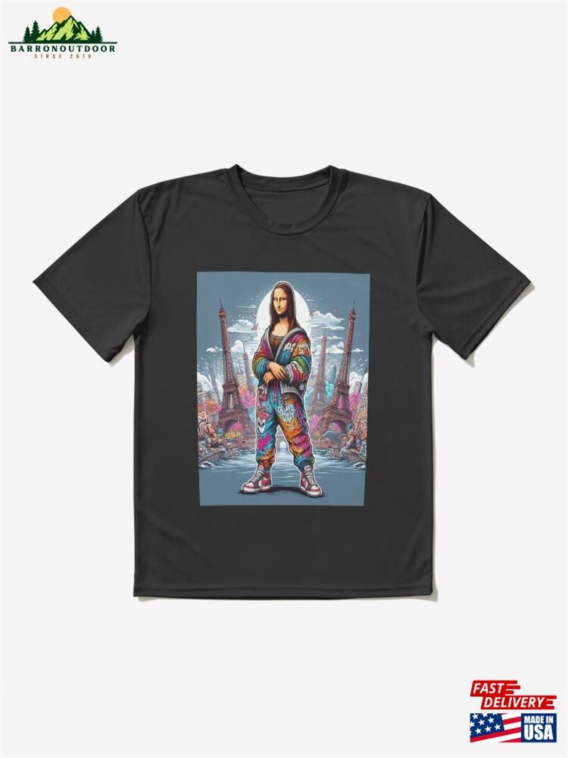 Mona Lisa Tour Eiffel France Active T-Shirt Classic Hoodie Mona Lisa Tour Eiffel France Active T-Shirt Classic Hoodie