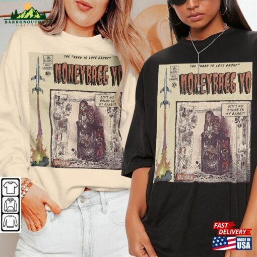 Moneybagg Yo Comic Shirt 90S Vintage Merch Book Art Hard To Love Album World Tour Ticket 2023 Graphic Tee Gift For Fan V3 T-Shirt Classic