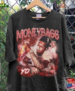 Moneybagg Yo Rap Shirt Double Sided Rapper Bootleg Vintage 90S Y2k Style Classic Hoodie