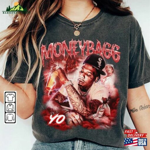 Moneybagg Yo Rap Shirt Larger Than Life Tour 2023 Concert Gift For Fan Hoodie Unisex