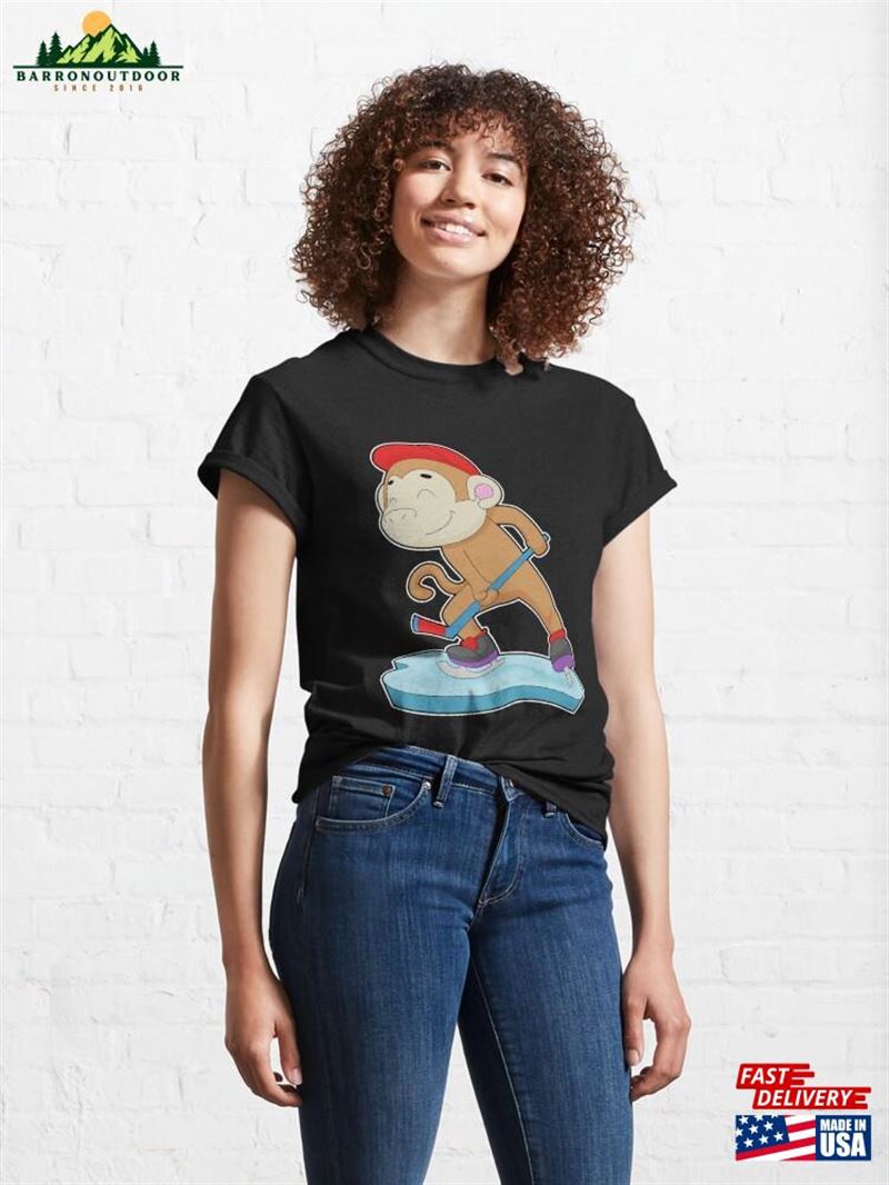 Monkey Field Hockey Stick Sports Classic T-Shirt Unisex Monkey Field Hockey Stick Sports Classic T-Shirt Unisex